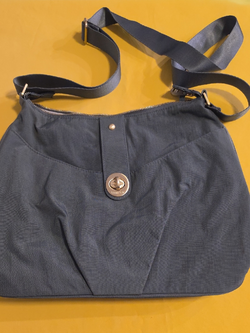 Baggallini Brand Helsinki Crossbody Hobo bag, Constructed From Lightweight Nylon